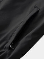 Men's Bomber Jacket with Striped Rib Trim Zip Front, view 5 of 10