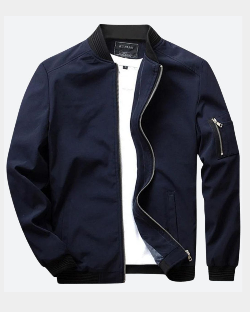 Men's bomber jacket, windproof lightweight zip up – product image 3