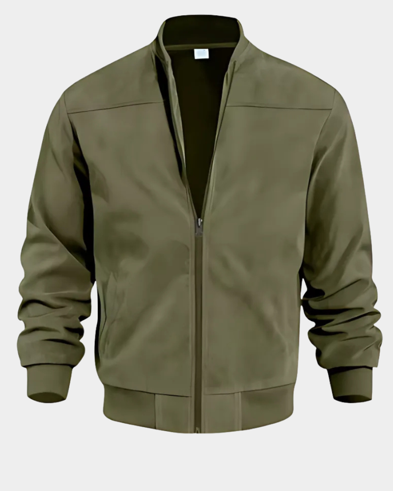 Men's bomber jacket, windproof warm padded zip up – product image 3
