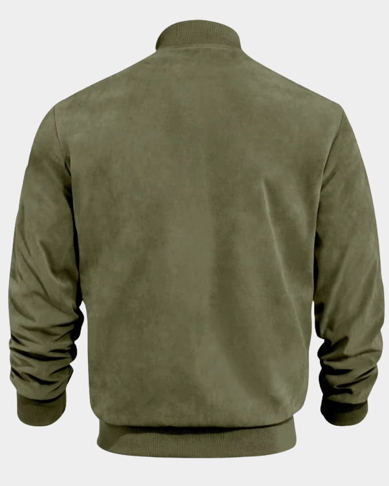Men's bomber jacket, windproof warm padded zip up – product image 4