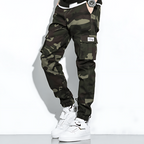Men's Camo Cargo Trousers with Multi-Pocket Fit, view 2 of 13