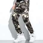 Men's Camo Cargo Trousers with Multi-Pocket Fit, view 5 of 13