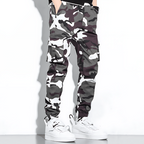 Men's Camo Cargo Trousers with Multi-Pocket Fit, view 8 of 13