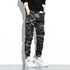 Men's Camo Cargo Trousers with Multi-Pocket Fit, view 10 of 13
