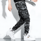 Men's Camo Cargo Trousers with Multi-Pocket Fit, view 11 of 13