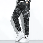Men's Camo Cargo Trousers with Multi-Pocket Fit, view 12 of 13