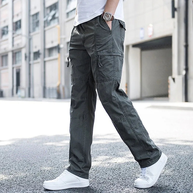 Men's Cargo Trousers with Patchwork Jogger Fit, view 1 of 8