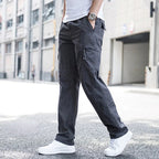 Men's Cargo Trousers with Patchwork Jogger Fit, view 2 of 8