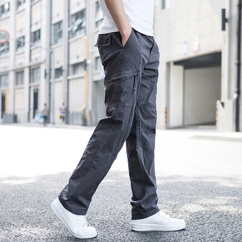 Men's Cargo Trousers with Patchwork Jogger Fit, view 3 of 8