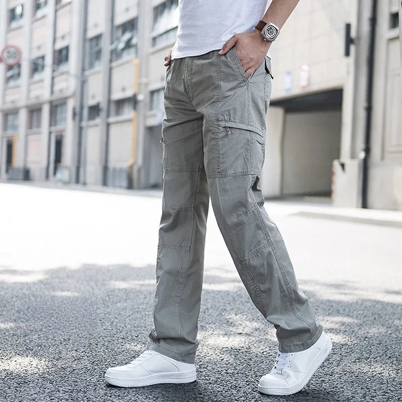 Men's Cargo Trousers with Patchwork Jogger Fit, view 5 of 8