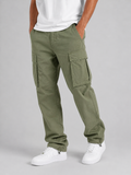 Men's Cargo Trousers with Relaxed Multi-Pocket Fit, view 1 of 7