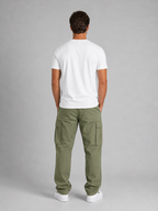 Men's Cargo Trousers with Relaxed Multi-Pocket Fit, view 3 of 7