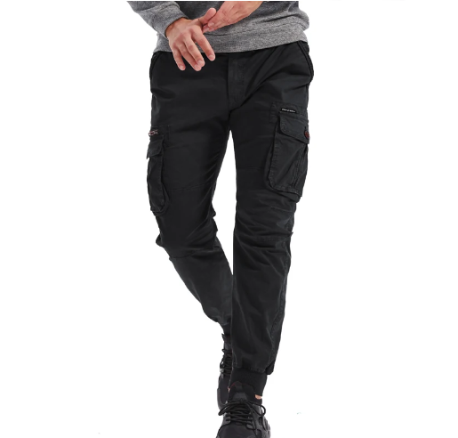 Men's Cargo Trousers with Relaxed Straight Leg, view 4 of 20