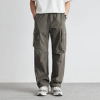 Men's Cargo Trousers with Relaxed Utility Fit, view 1 of 5