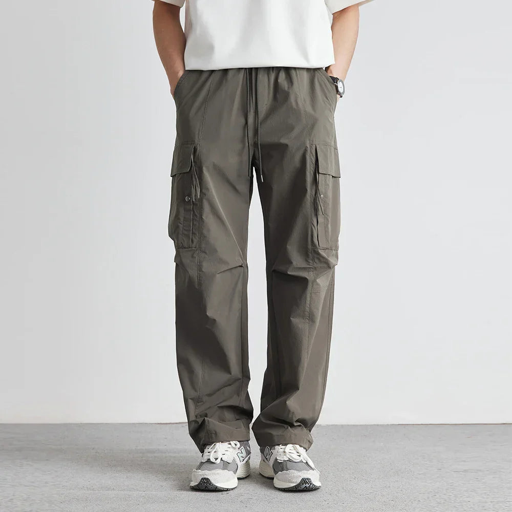 Men's Cargo Trousers with Relaxed Utility Fit, view 1 of 5
