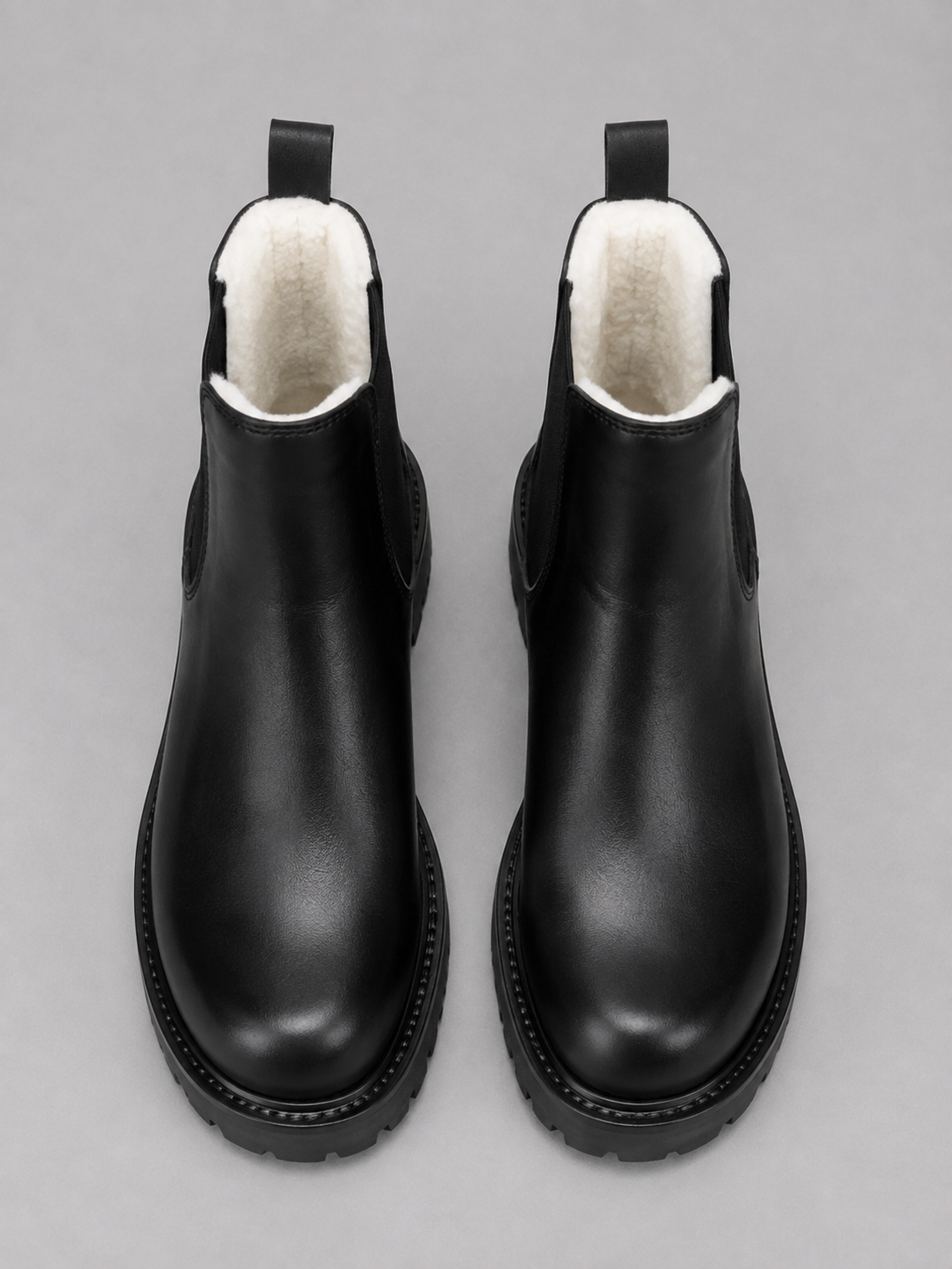 Alternate product view 3 of men's Chunky Chelsea Boots with slip-on thick sole design.