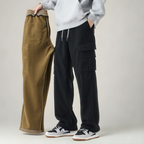 Men's Comfort Cargo Trousers with Drawstring Fit, view 2 of 5