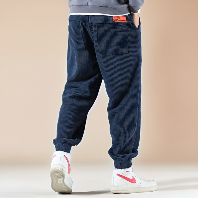 Men's Corduroy Sweatpants with Drawstring Waist, view 4 of 8