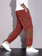 Men's Corduroy Trousers with Cargo Jogger Fit, view 2 of 5