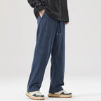 Men's Corduroy Trousers with Drawstring Casual Fit, view 5 of 9