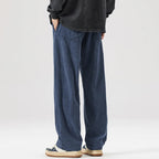 Men's Corduroy Trousers with Drawstring Casual Fit, view 6 of 9