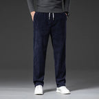 Men's Corduroy Trousers with Drawstring Relaxed Fit, view 2 of 6