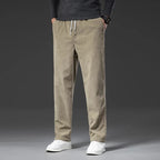 Men's Corduroy Trousers with Drawstring Relaxed Fit, view 5 of 6