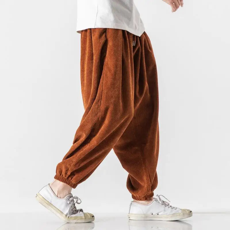 Men's Corduroy Trousers with Relaxed Straight Leg, view 2 of 14