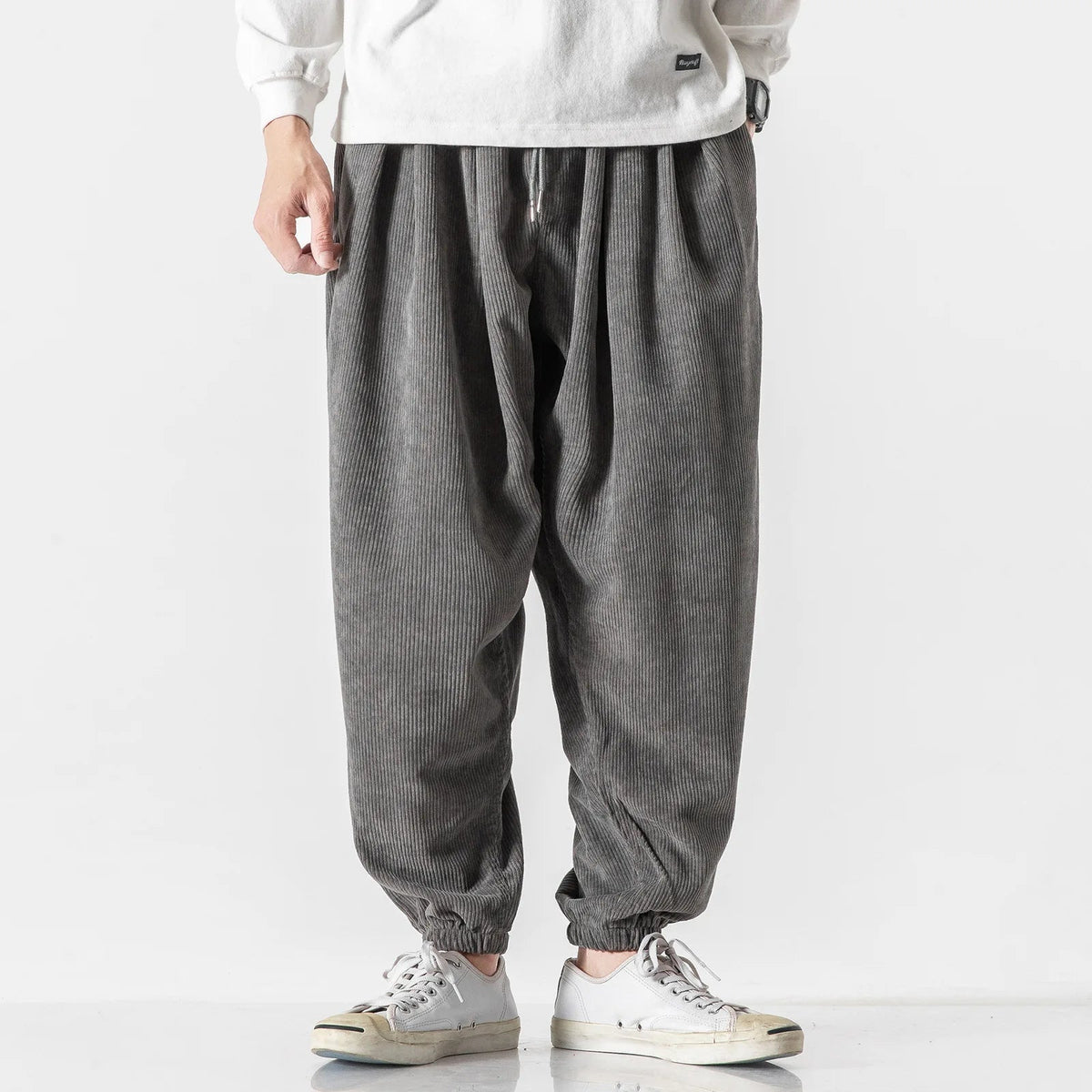 Men's Corduroy Trousers with Relaxed Straight Leg, view 5 of 14