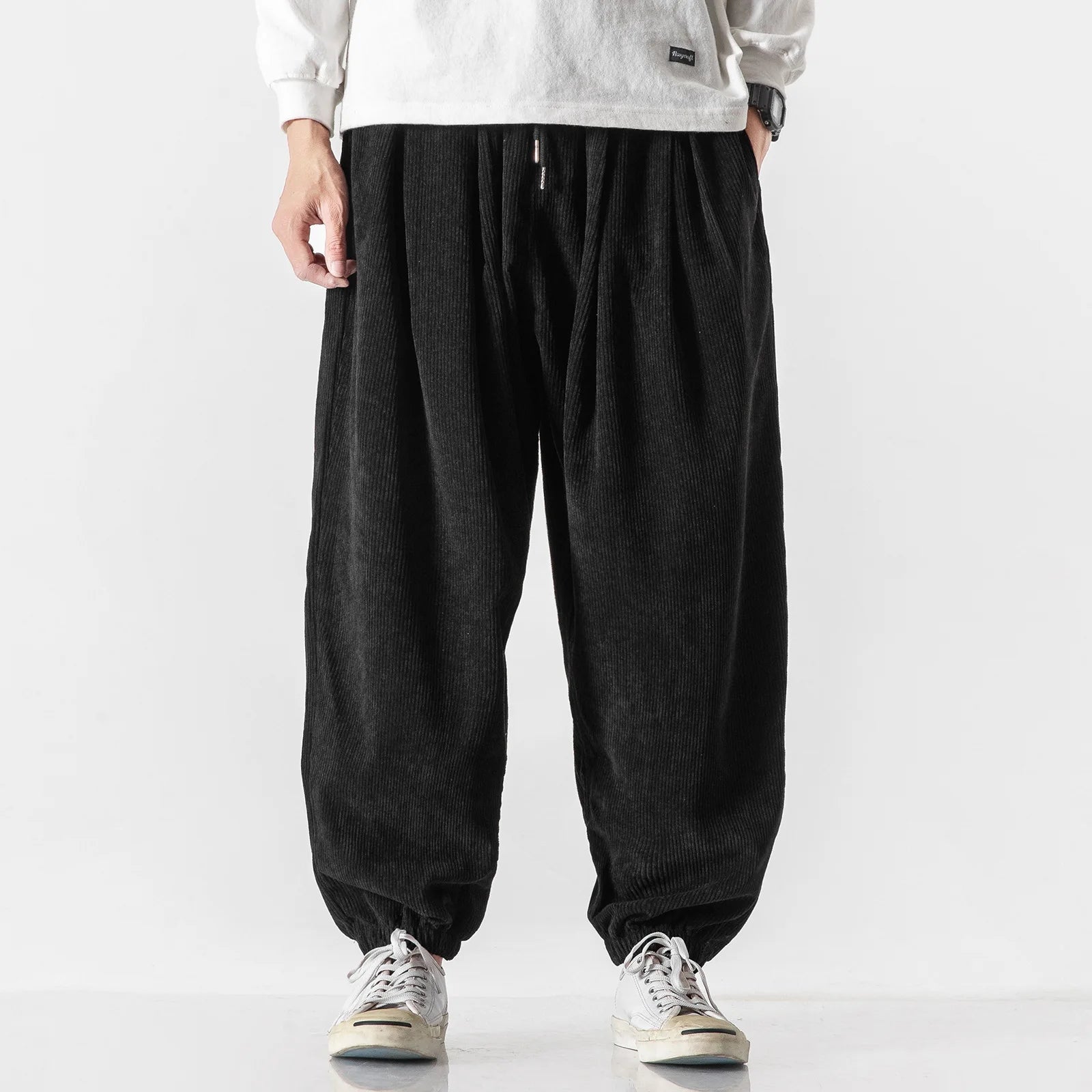 Men's Corduroy Trousers with Relaxed Straight Leg, view 13 of 14