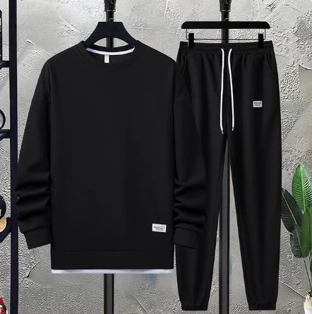 Men's cozy tracksuit set, two piece lounge co-ord – product image 3
