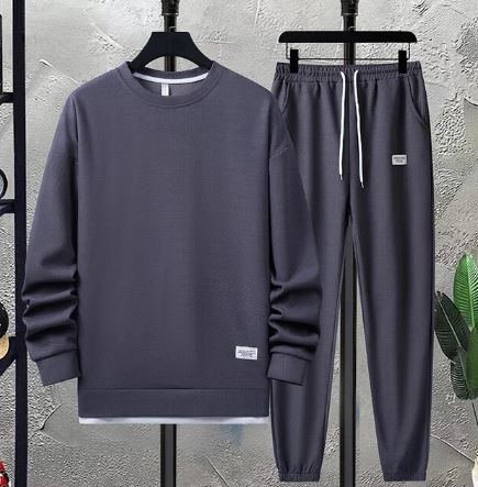 Men's cozy tracksuit set, two piece lounge co-ord – product image 4