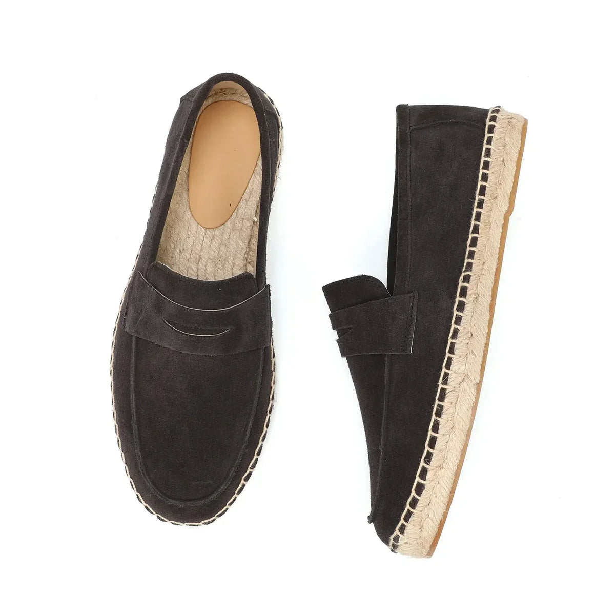 Men's espadrille suede slip-on loafers – view 11