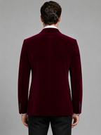 Mens Formal Dinner Jacket Blazer, Velvet-Look Finish - product image 2