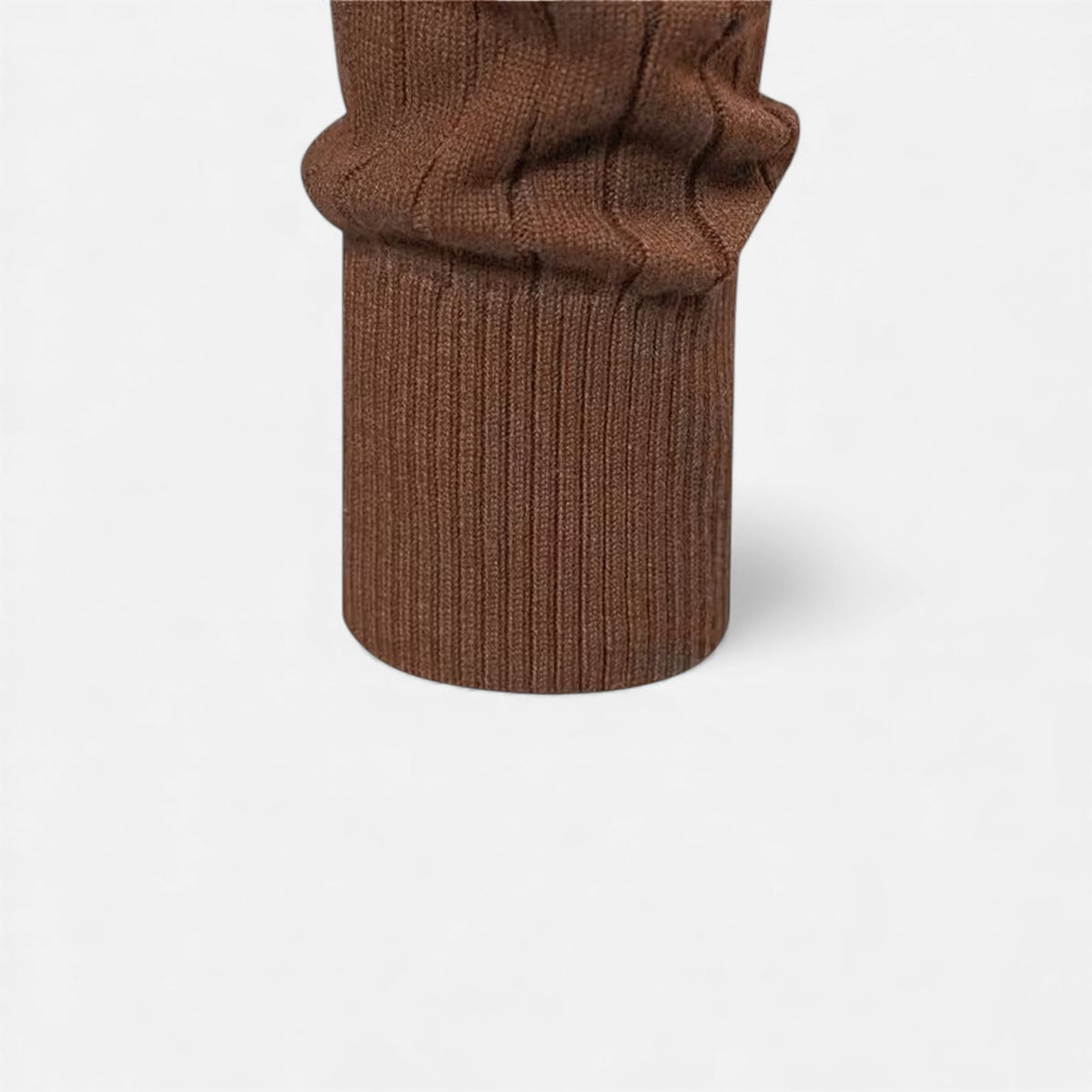 Men's Half-Zip Cardigan with Ribbed High Collar, view 9 of 15