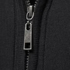 Men's Half-Zip Cardigan with Ribbed High Collar, view 12 of 15
