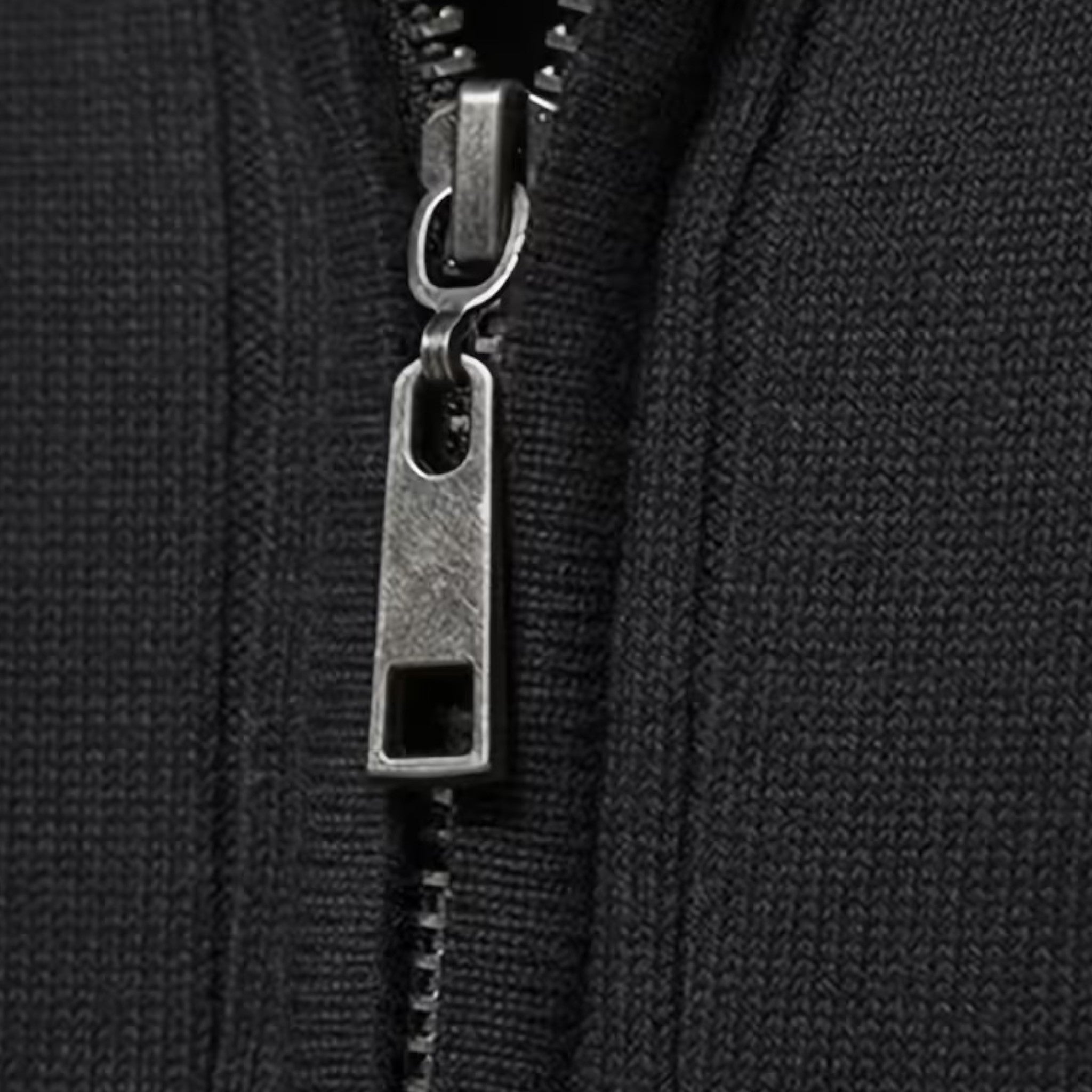 Men's Half-Zip Cardigan with Ribbed High Collar, view 12 of 15