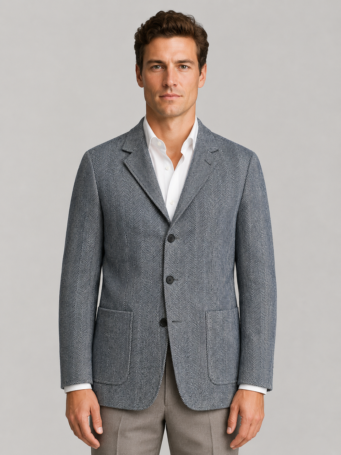 Mens Herringbone Tailored Jacket Blazer - product image 1