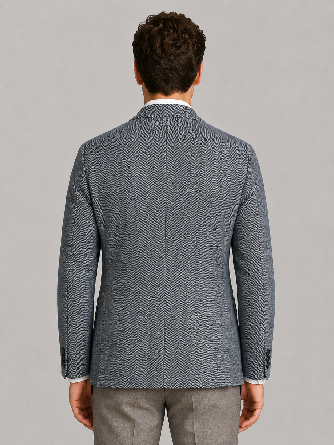 Mens Herringbone Tailored Jacket Blazer - product image 2