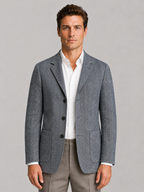 Mens Herringbone Tailored Jacket Blazer - product image 3