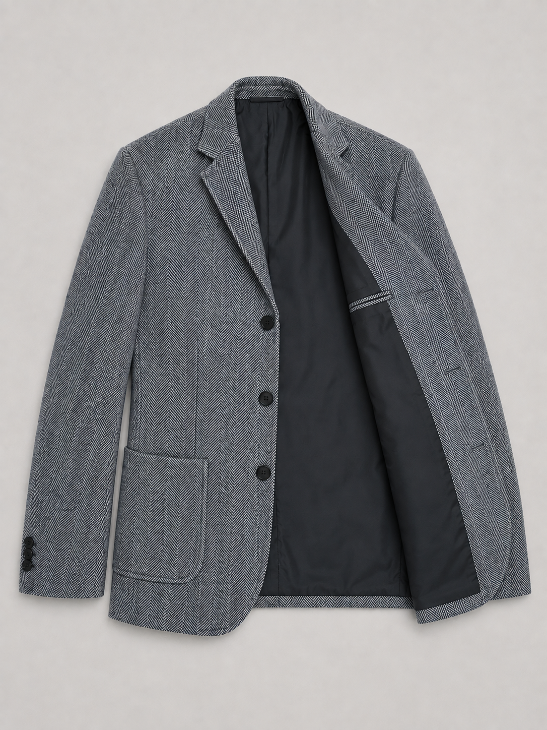 Mens Herringbone Tailored Jacket Blazer - product image 4
