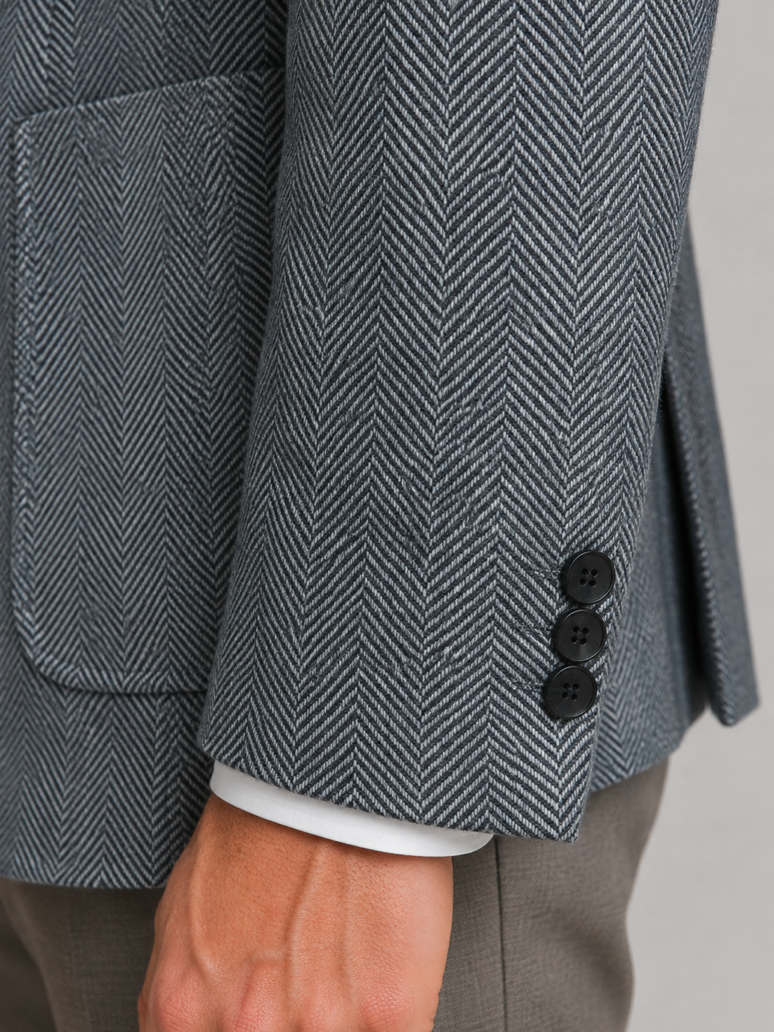 Mens Herringbone Tailored Jacket Blazer - product image 5