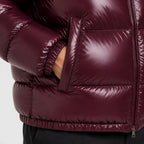 Alternate product view 10 of men's Hooded Puffer Jacket with quilted winter outerwear.