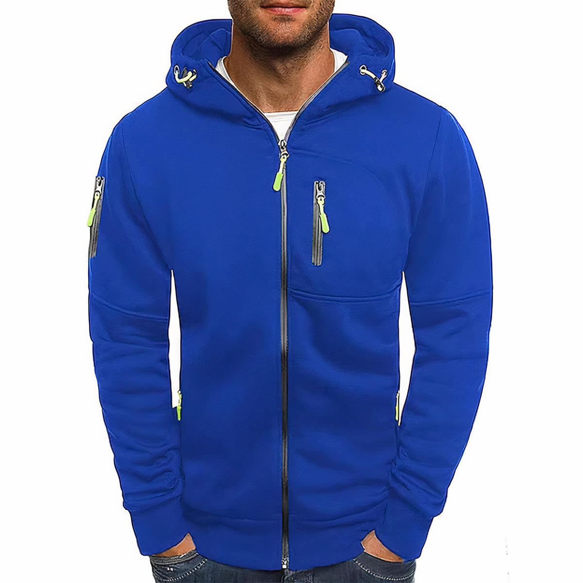 Men's hoodie, sporty long sleeve casual pullover – product image 5