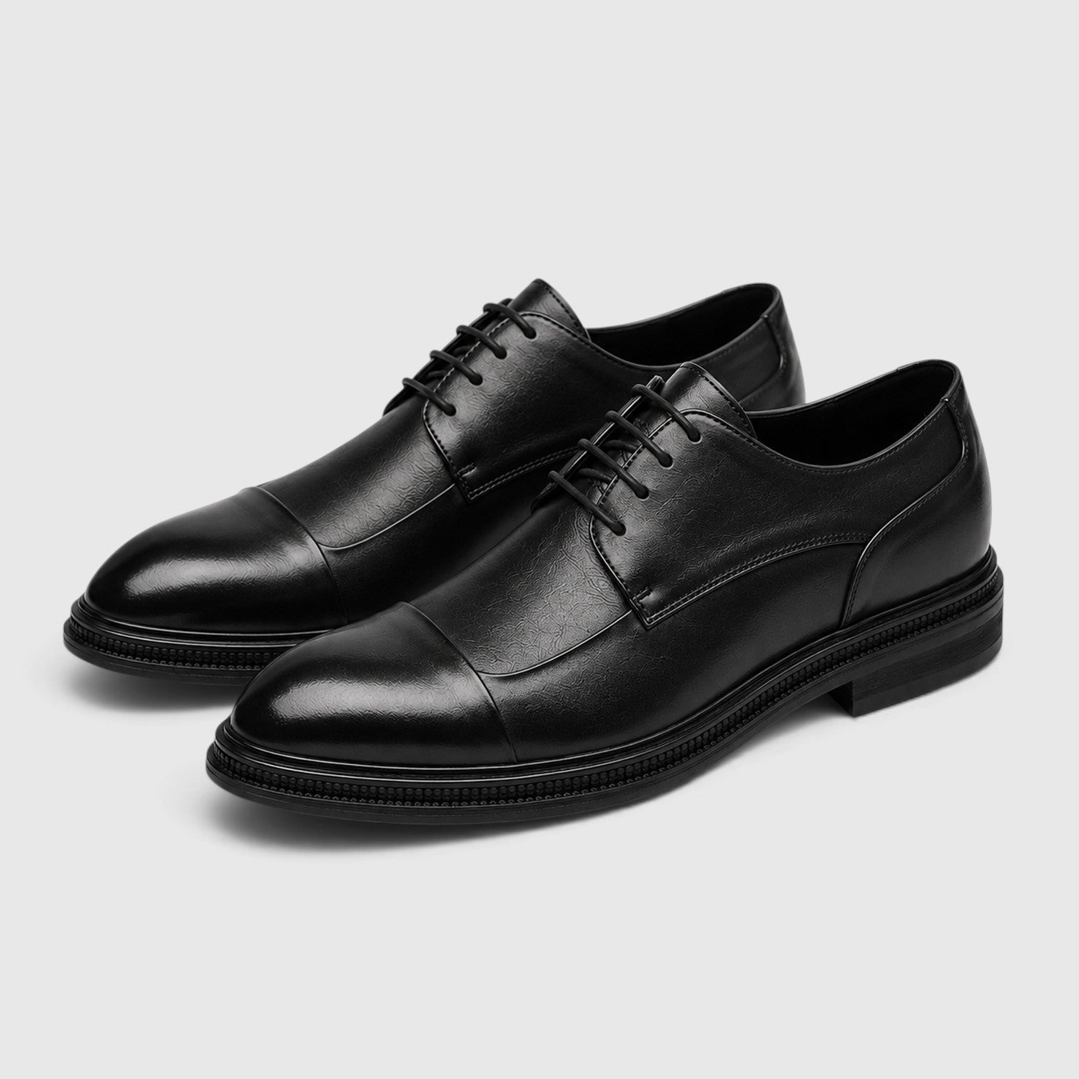 Alternate product view 5 of men's Leather Lace Up Shoes with classic derby formal design.