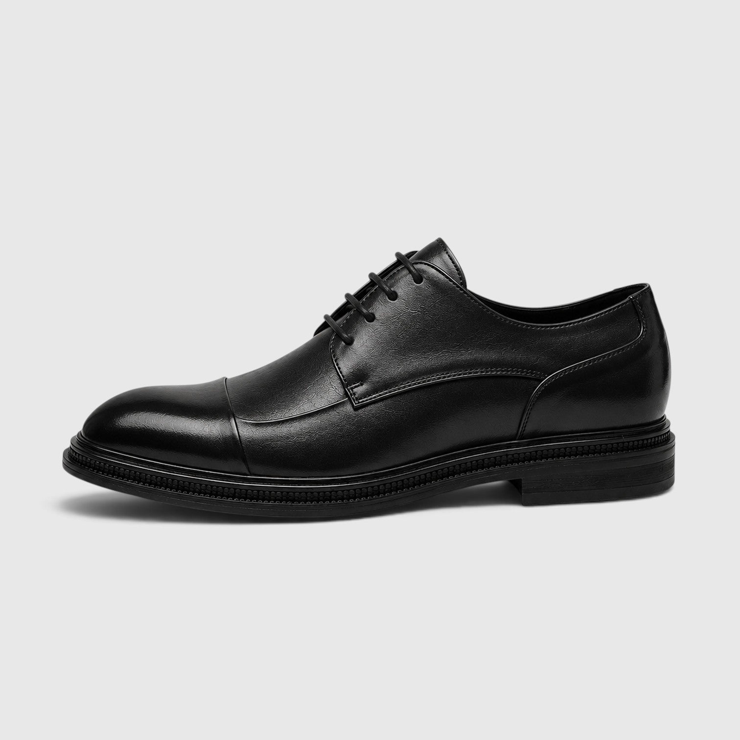 Alternate product view 6 of men's Leather Lace Up Shoes with classic derby formal design.