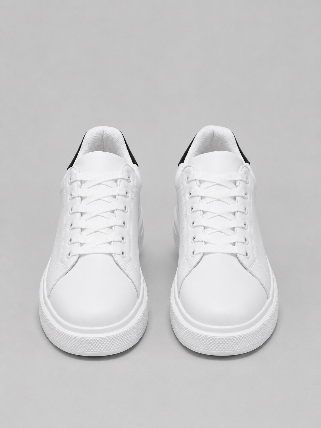 Alternate product view 4 of men's Leather Trainers with low-top lace-up sneakers.