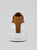 Alternate product view 8 of men's Leather Trainers with low-top lace-up sneakers.