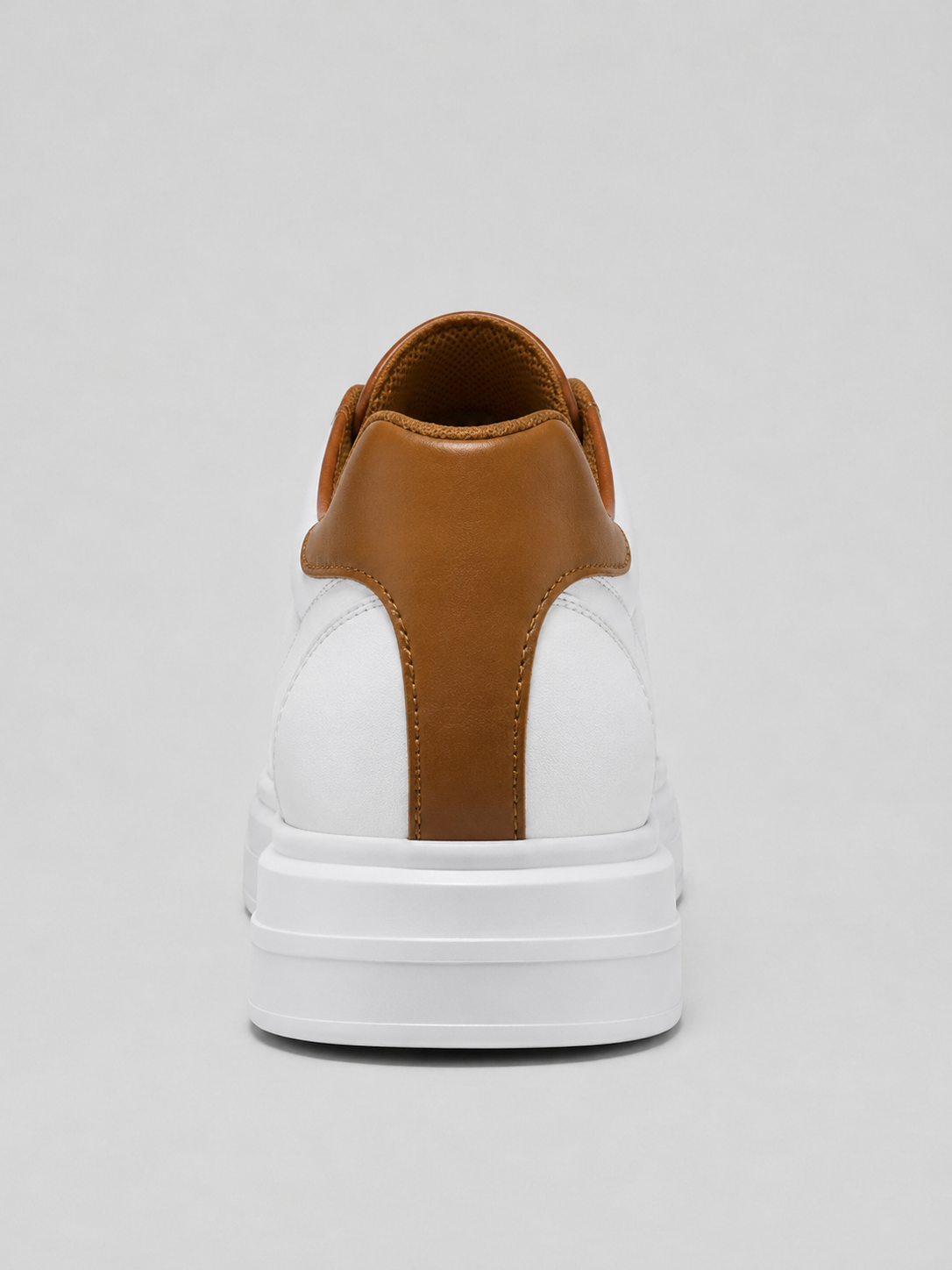 Alternate product view 8 of men's Leather Trainers with low-top lace-up sneakers.