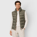 Men's Lightweight Puffer Gilet with zip front padded layer.